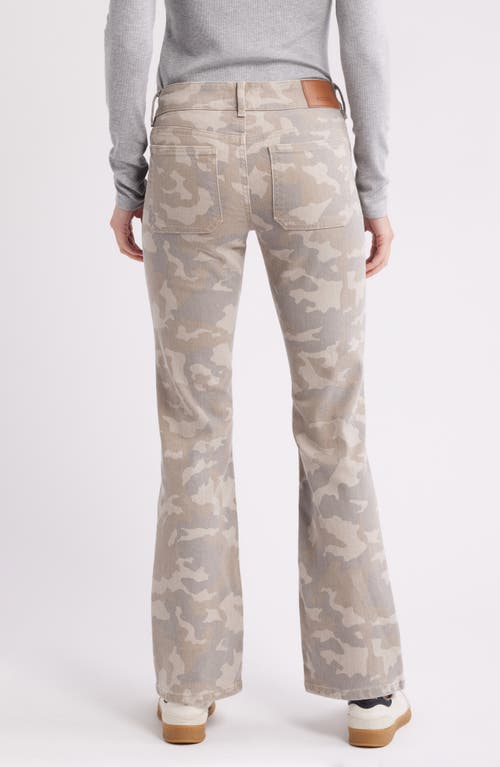 Hidden Jeans Camo Print Bootcut Jeans In Multi