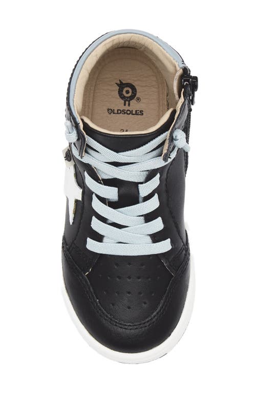 Old Soles Kids' Starling Metallic High Top Sneaker In Black