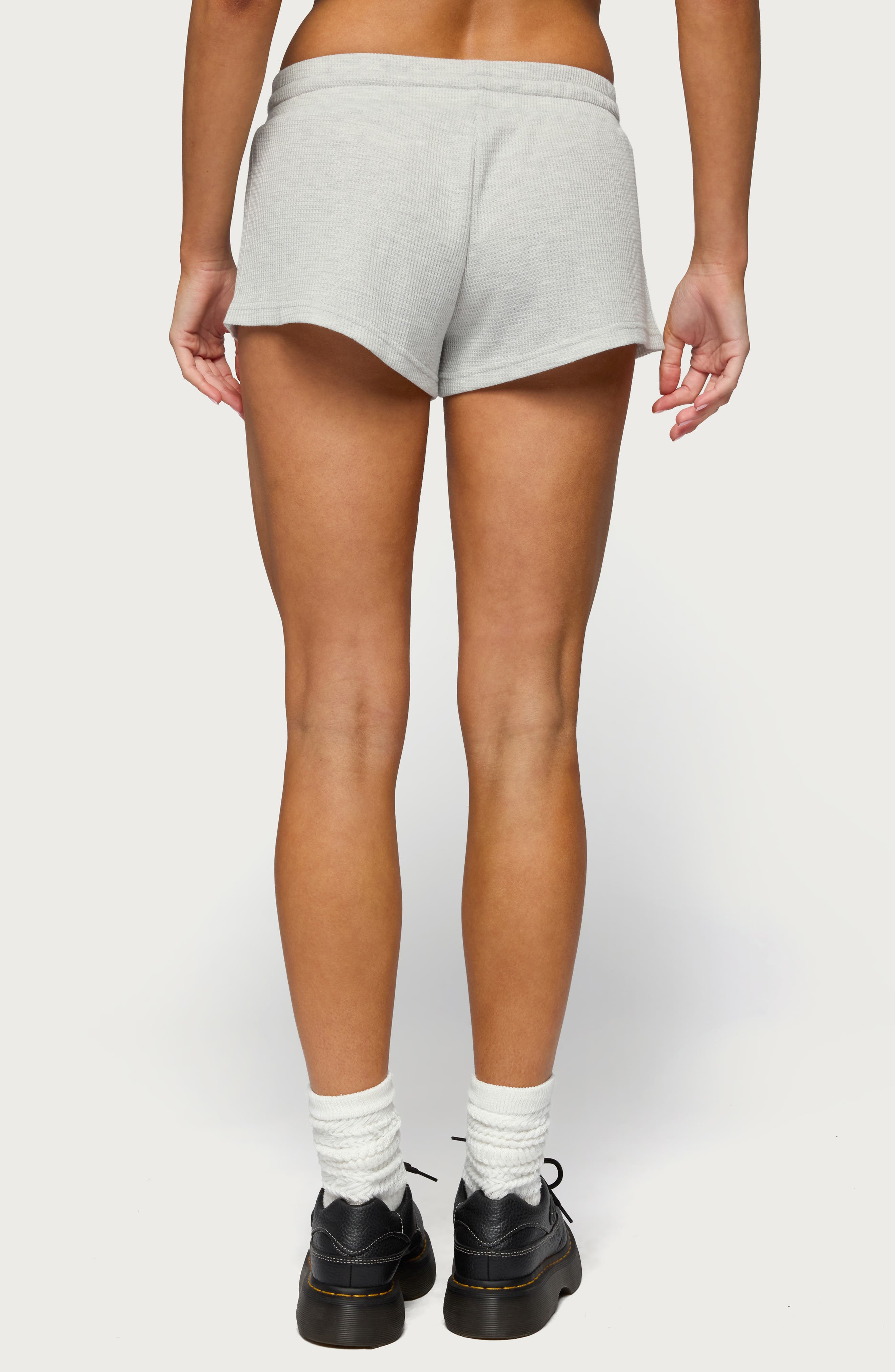 Baila Waffle Knit Drawstring Shorts - image 2