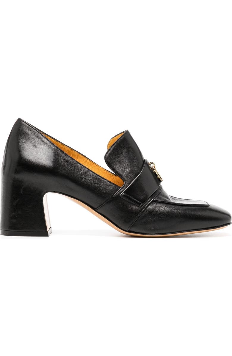 Madison Maison Heel Lock Loafer, Main, color, Black