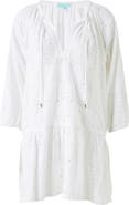 Melissa Odabash Ashley Eyelet Detail Cotton Cover-Up Tunic