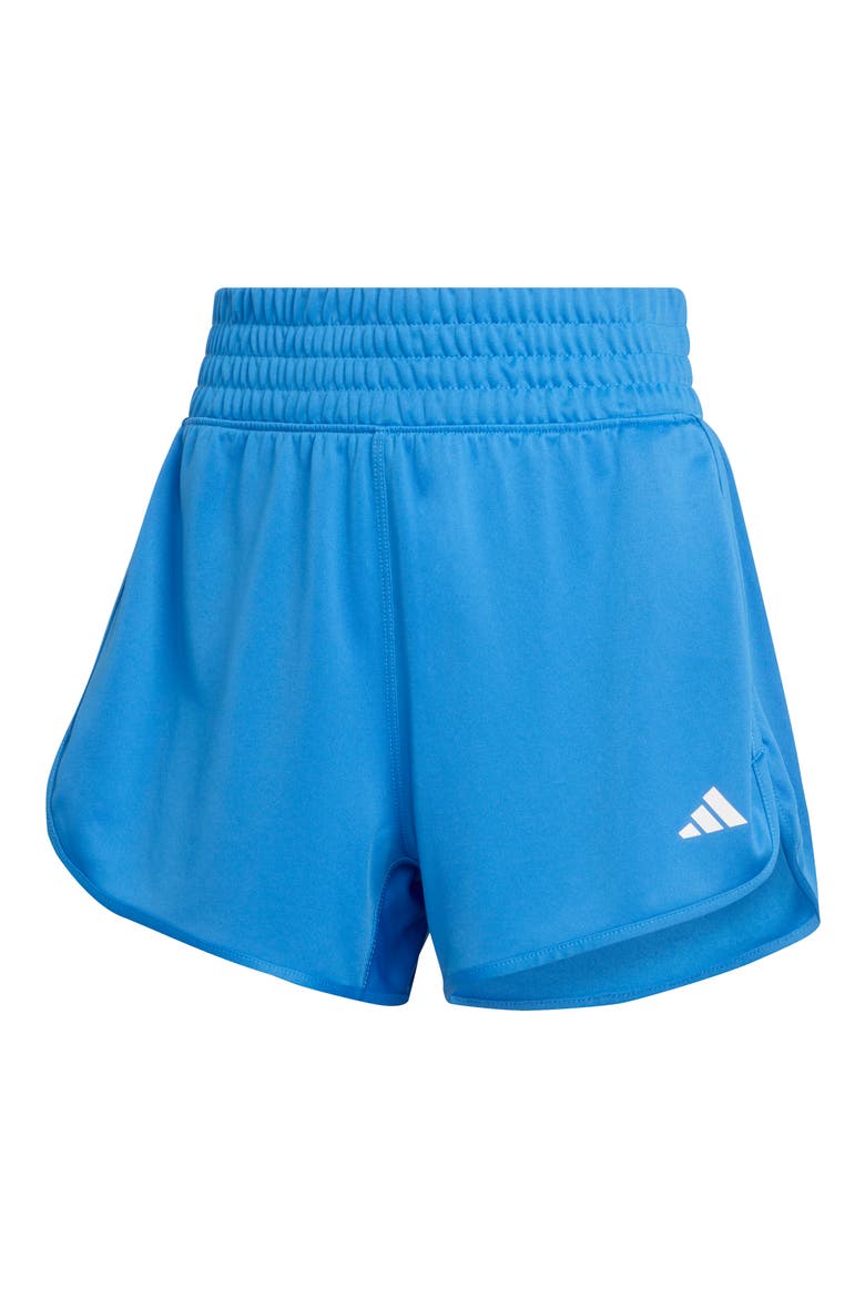 Pacer High Waist Knit Shorts, Alternate, color, RAY BLUE