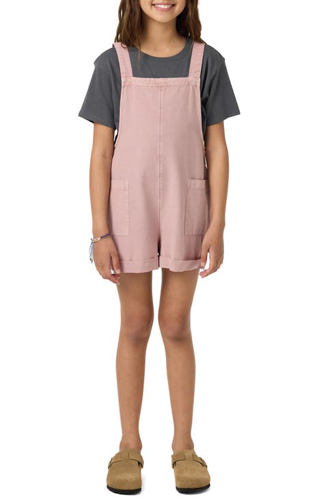 Kids' Starlette Cotton & Linen Romper (Big Kid)