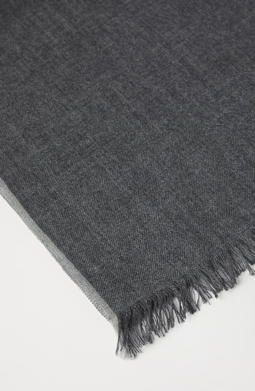 Brunello Cucinelli Scarf With Selvedge In Black