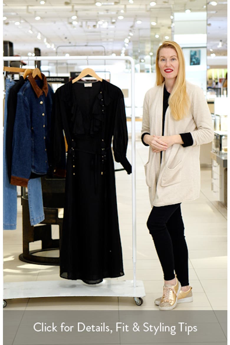 Kiyelle Ruffle Long Sleeve Maxi Dress video