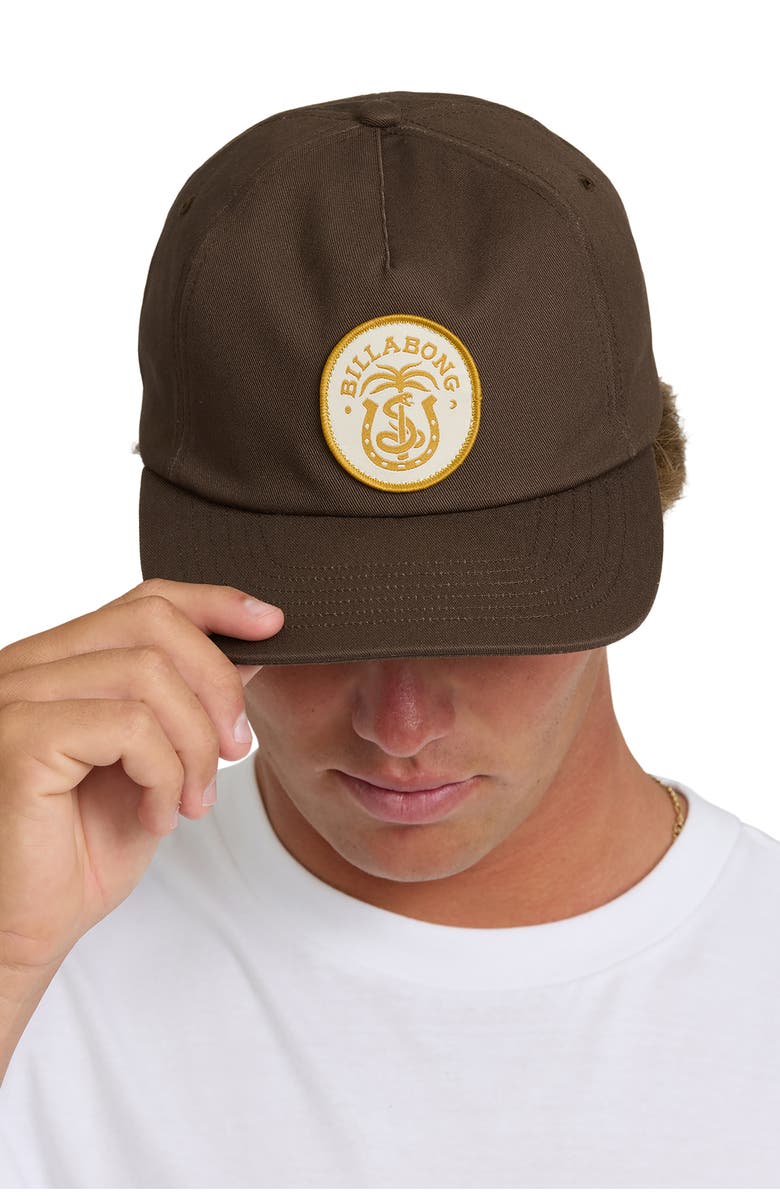 Billabong Breakdown Snapback Baseball Cap, Alternate, color, Chocolate Brown