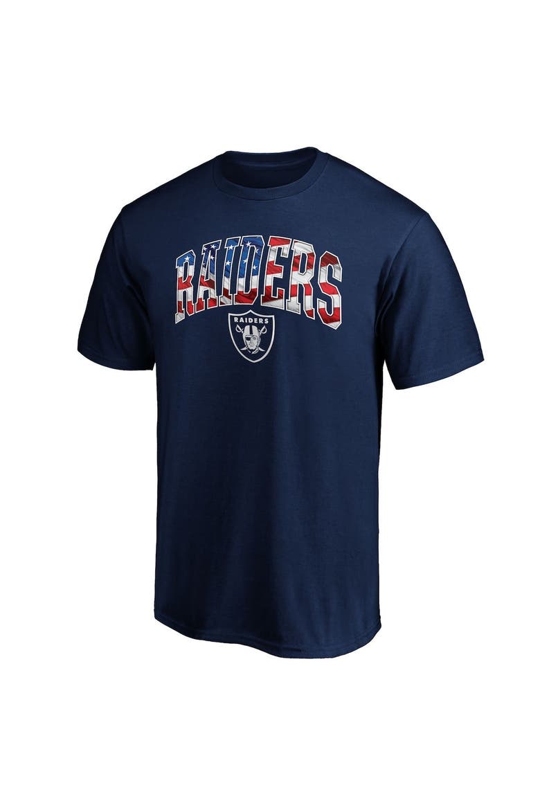 Men's Fanatics Branded Navy Las Vegas Raiders Banner Wave T-Shirt, Alternate, color, Navy