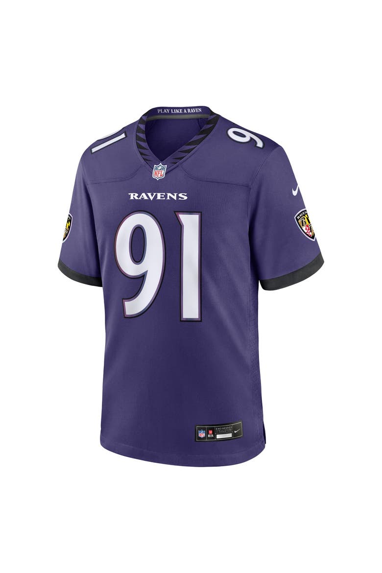 Men's Nike Trey Hendrickson Purple Baltimore Ravens Team Game Jersey, Alternate, color, Purple