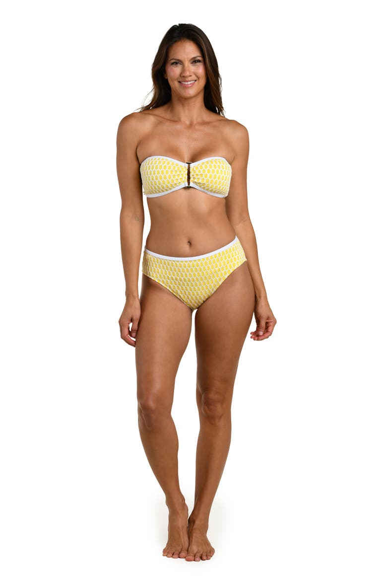 Prep Bandeau Bikini Top, Alternate, color, SOLEIL