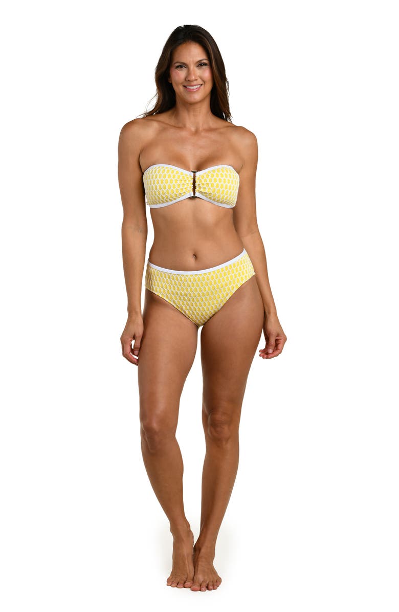 La Blanca Prep Bandeau Bikini Top, Alternate, color, Soleil
