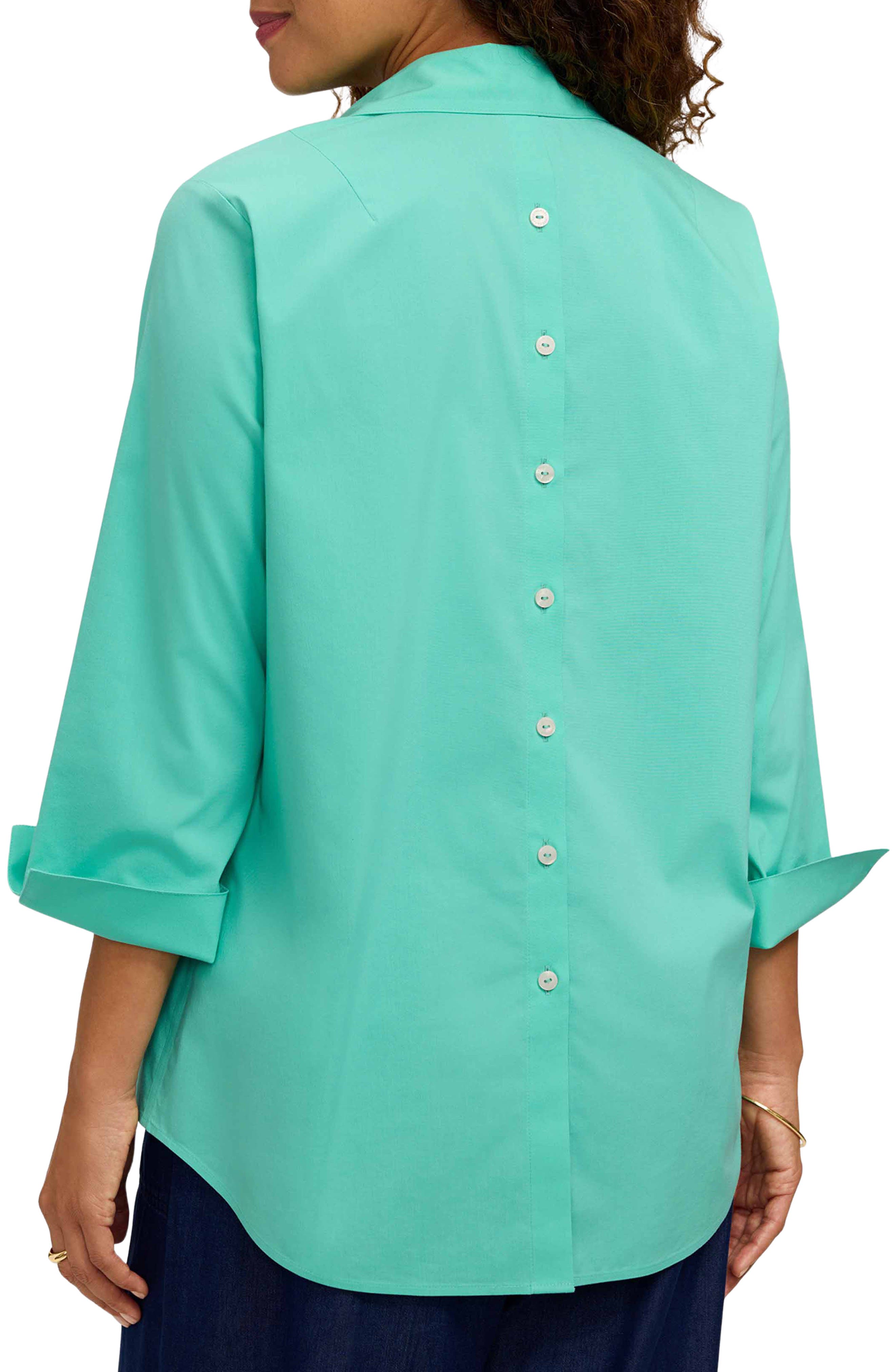 Therese Button Back Popover Shirt - image 4