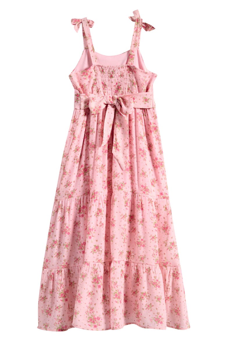 Kids' Emma Tiered Maxi Dress, Alternate, color, ROSE