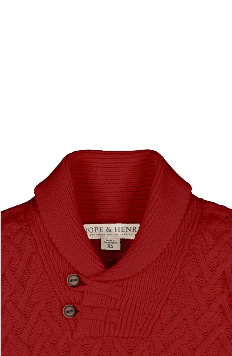 Hope & Henry Boys' Organic Shawl Collar Cable Sweater, Kids, Alternate, color, 