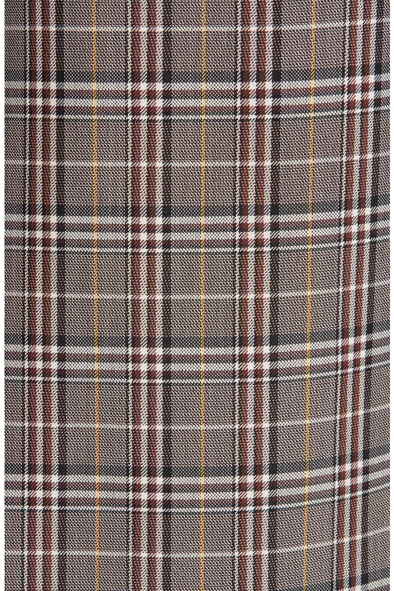 Mixed Check Wool Blend Blanket Wrap Skirt, Alternate, color, PLAID