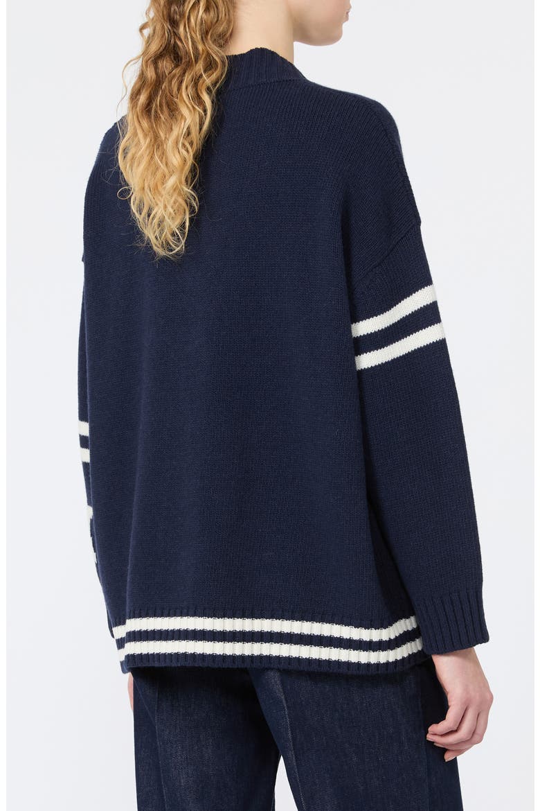 Belgio Wool Cardigan, Alternate, color, ULTRAMARINE