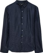John Varvatos Orchard Abstract Jacquard Button-Up Shirt