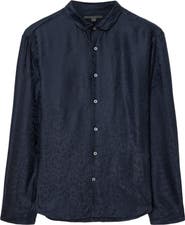 John Varvatos Orchard Abstract Jacquard Button-Up Shirt