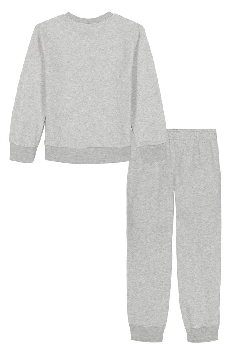 Under Armour Kids' Rival Crewneck Sweatshirt & Pants Set, Alternate, color, Mod Gray