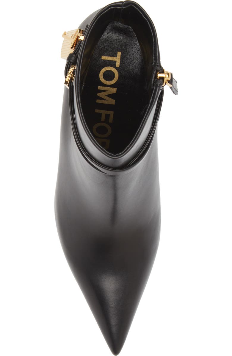 TOM FORD Padlock Pointed Toe Bootie, Alternate, color,