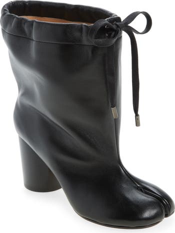 Drawstring Tabi Bootie
