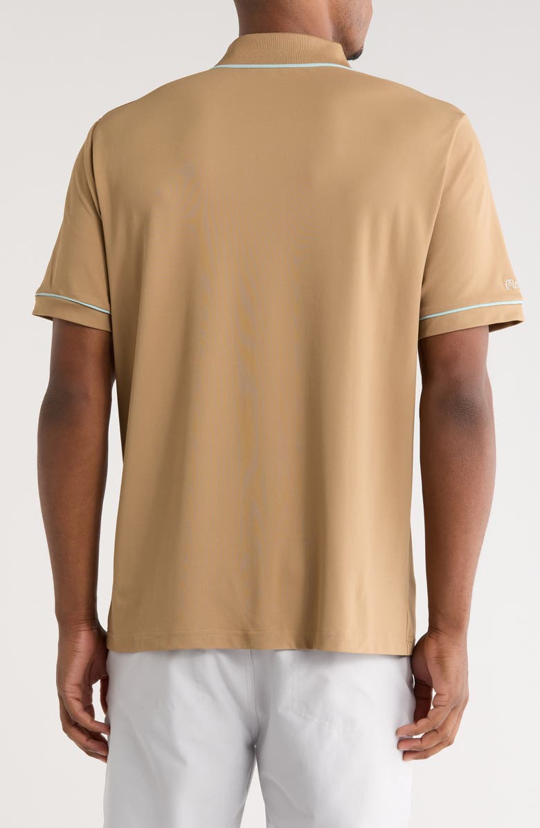 Malbon Golf Dove Piqué Polo, Alternate, color, Hawk