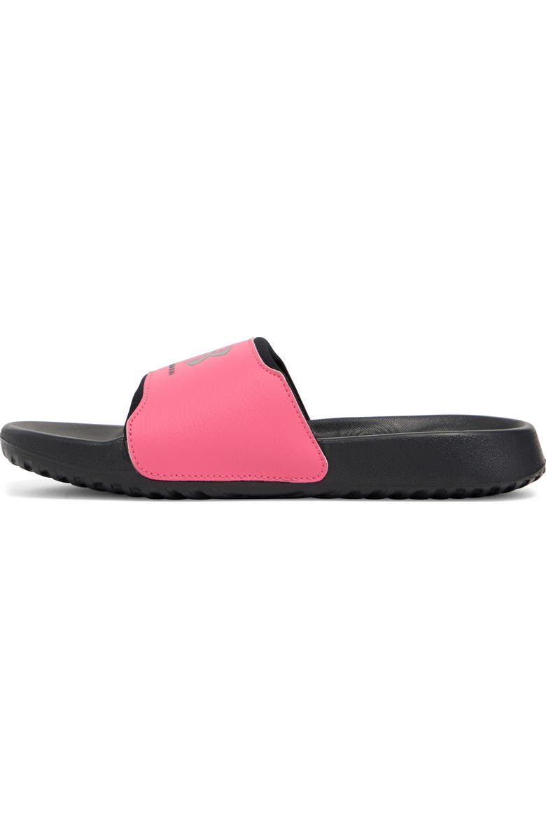 Under Armour Kids' UA Ignite Select Slide Sandal, Alternate, color, Black/ Pink