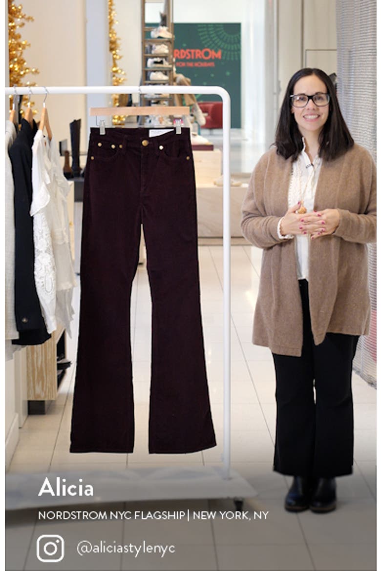 Rag Rug Making Frames rag & bone Casey High Waist Corduroy Flare Pants (Women) | Nordstromrack