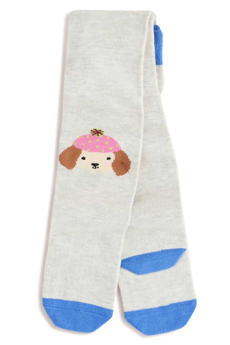Kids' Dog Fuzzy Knit Dress & Tights Set, Alternate, color, PINK STRIPE