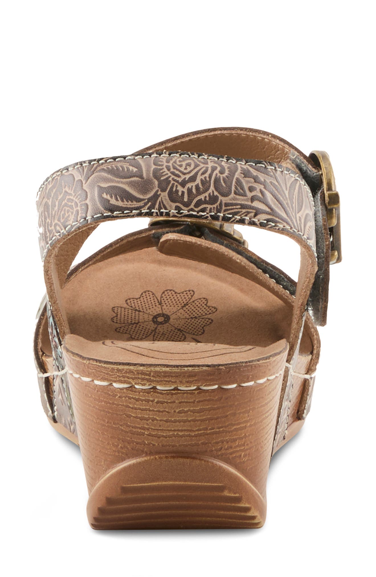 L'Artiste by Spring Step Gottaget Wedge Sandal, Alternate, color, Grey Multi