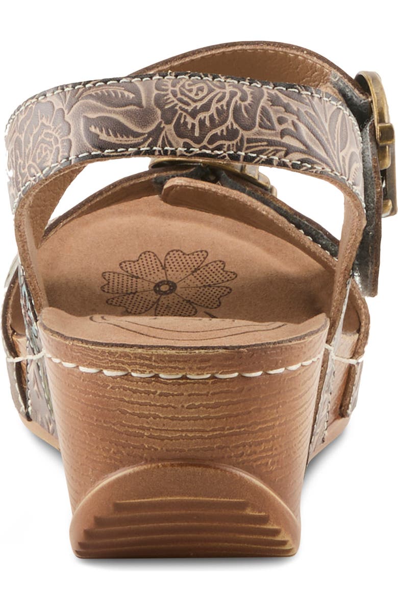 L'Artiste by Spring Step Gottaget Wedge Sandal, Alternate, color, Grey Multi