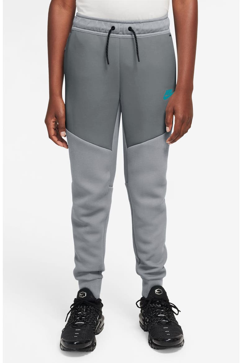 Kids' Sportswear Tech Fleece Joggers, Main, color, WOLF GREY/ BLACK/ ENERGY