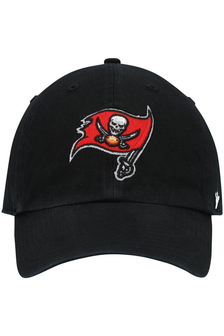 Men's '47 Black Tampa Bay Buccaneers Secondary Clean Up Adjustable Hat, Alternate, color, Black