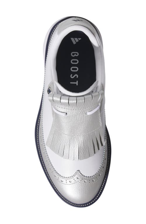 Adidas Originals Adidas S2g Boa® Waterproof Spikeless Golf Shoe In White/wonder Blue/navy