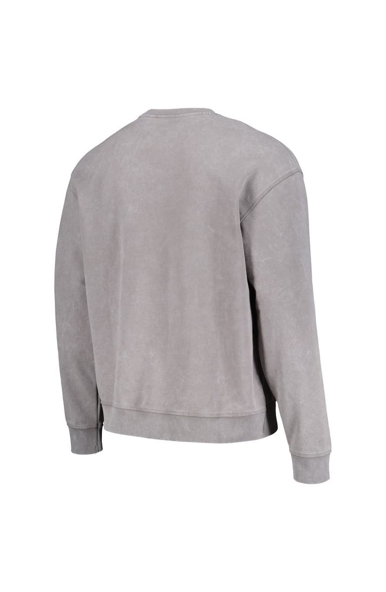 THE WILD COLLECTIVE Unisex The Wild Collective Gray Kansas City Chiefs Distressed Pullover Sweatshirt, Alternate, color, Gray