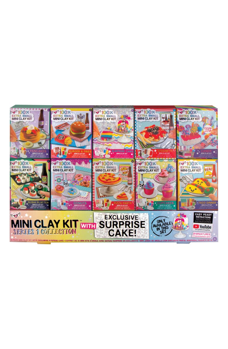 Fashion Angels 10-Pack Mini Clay Kit, Main, color, 