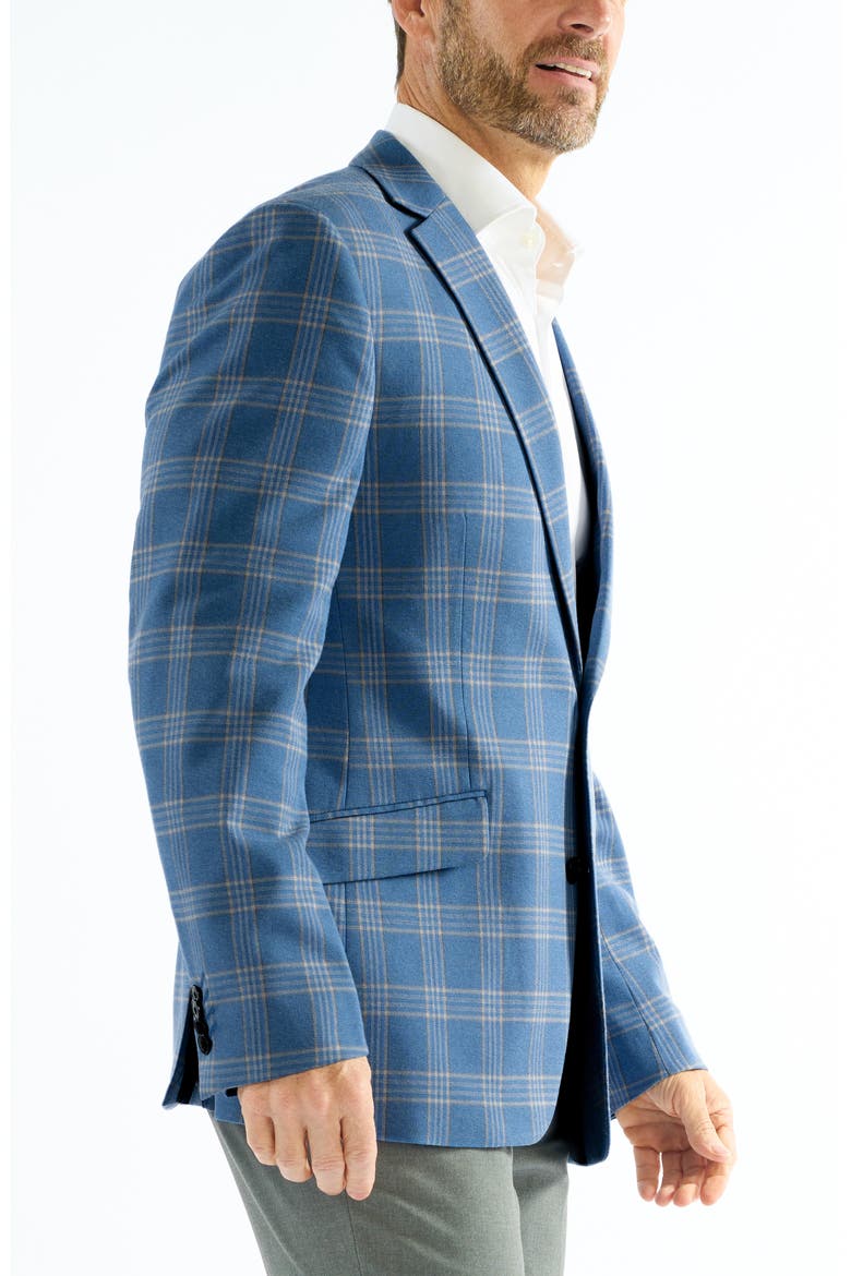 Mayfair Blue Plaid Sport Coat, Alternate, color, BLUE