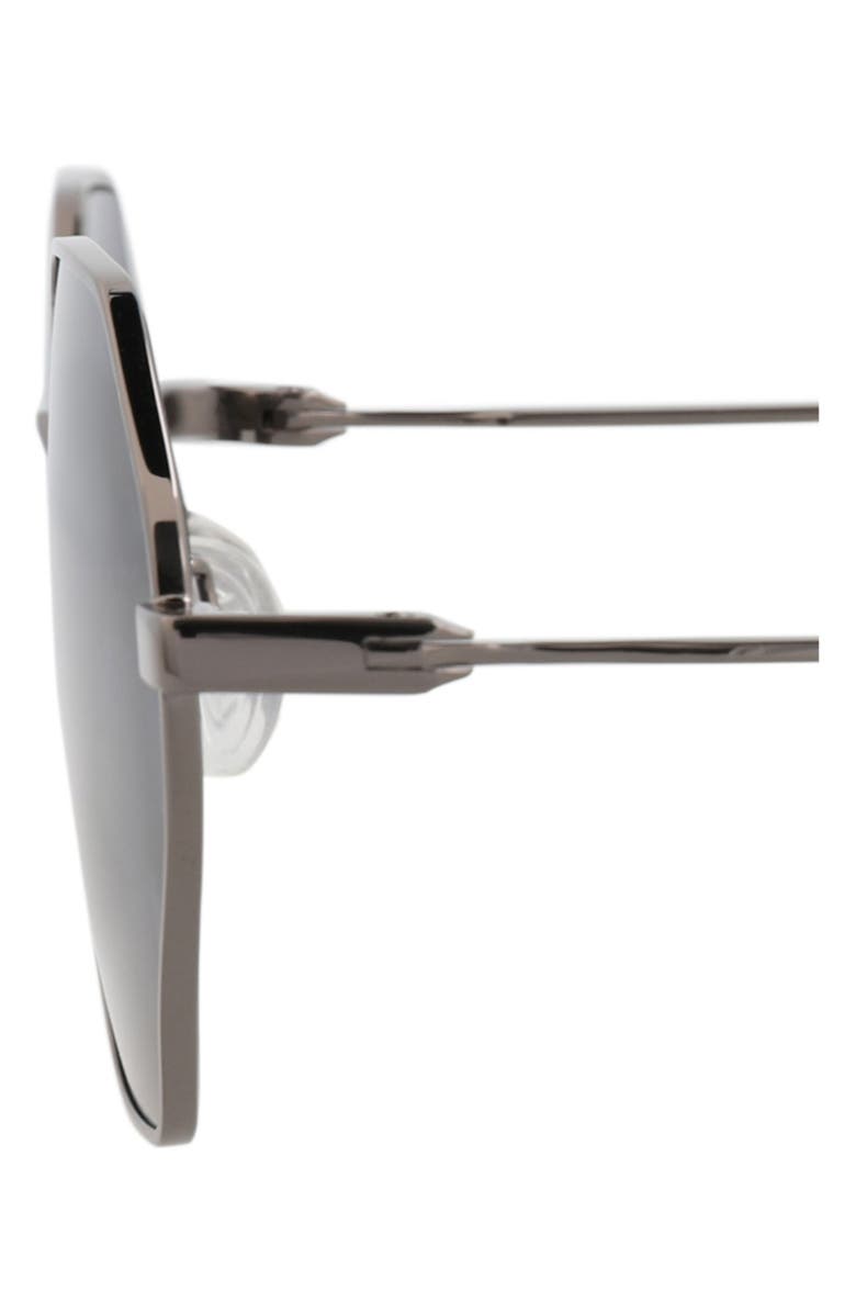 MCQ 54mm Core Irregular Sunglasses, Alternate, color, Ruthenium Ruthenium Grey