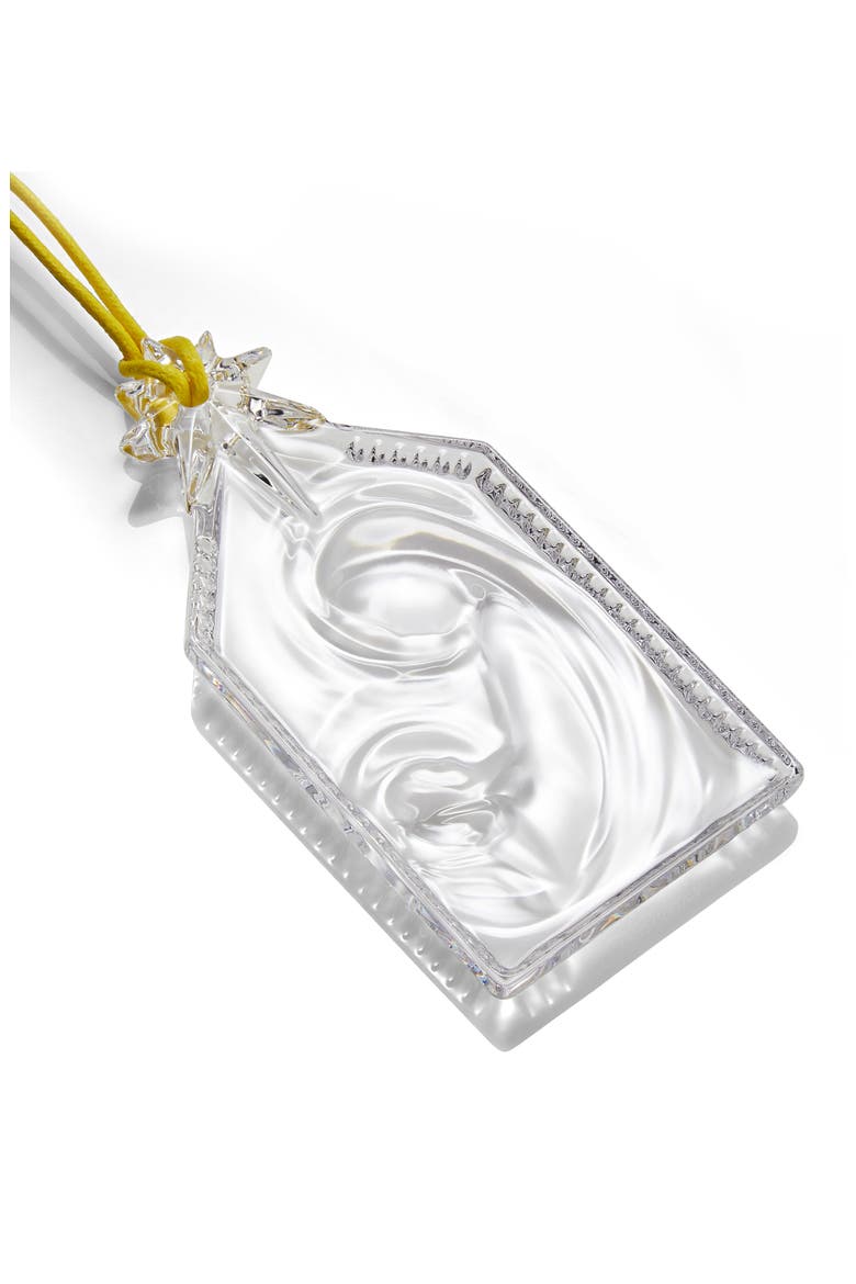 Nativity Crystal Ornament, Alternate, color, WHITE