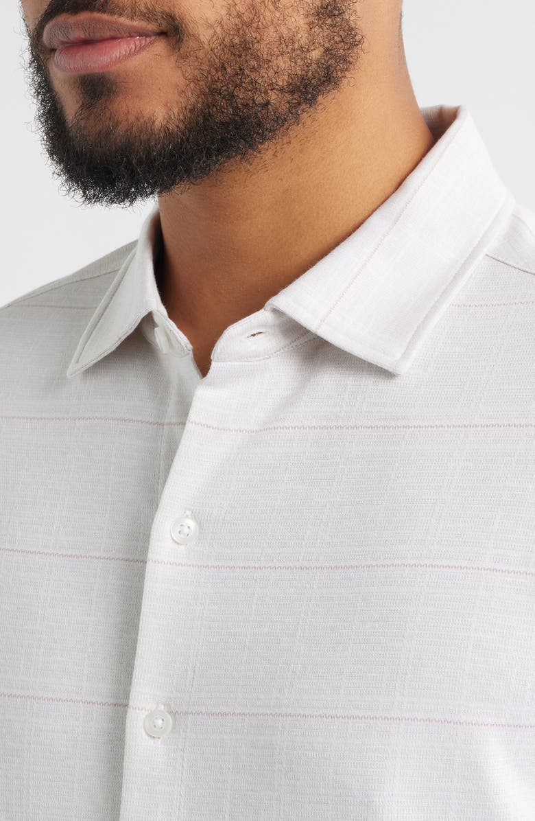 Robert Barakett Torin Short Sleeve Button-Up Shirt, Alternate, color, Shadow Coral