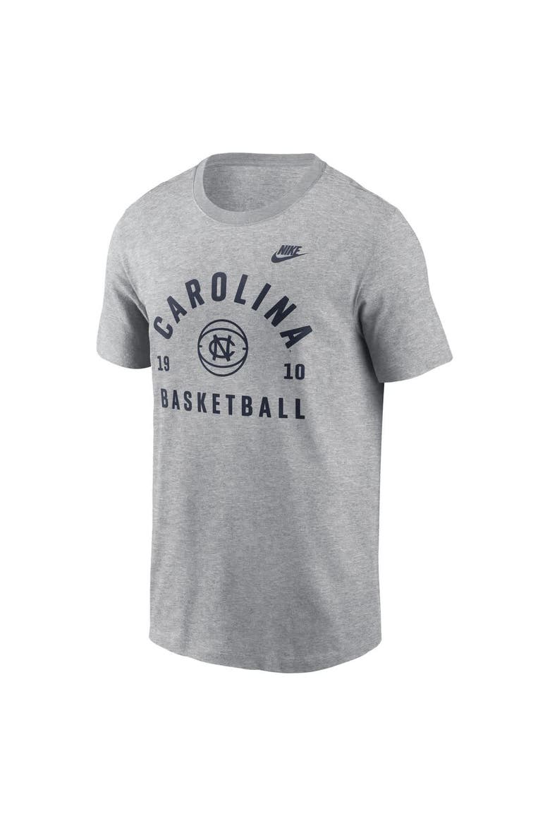 Men's Nike Heather Gray North Carolina Tar Heels Basketball Legacy Arch T-Shirt, Alternate, color, Heather Gray