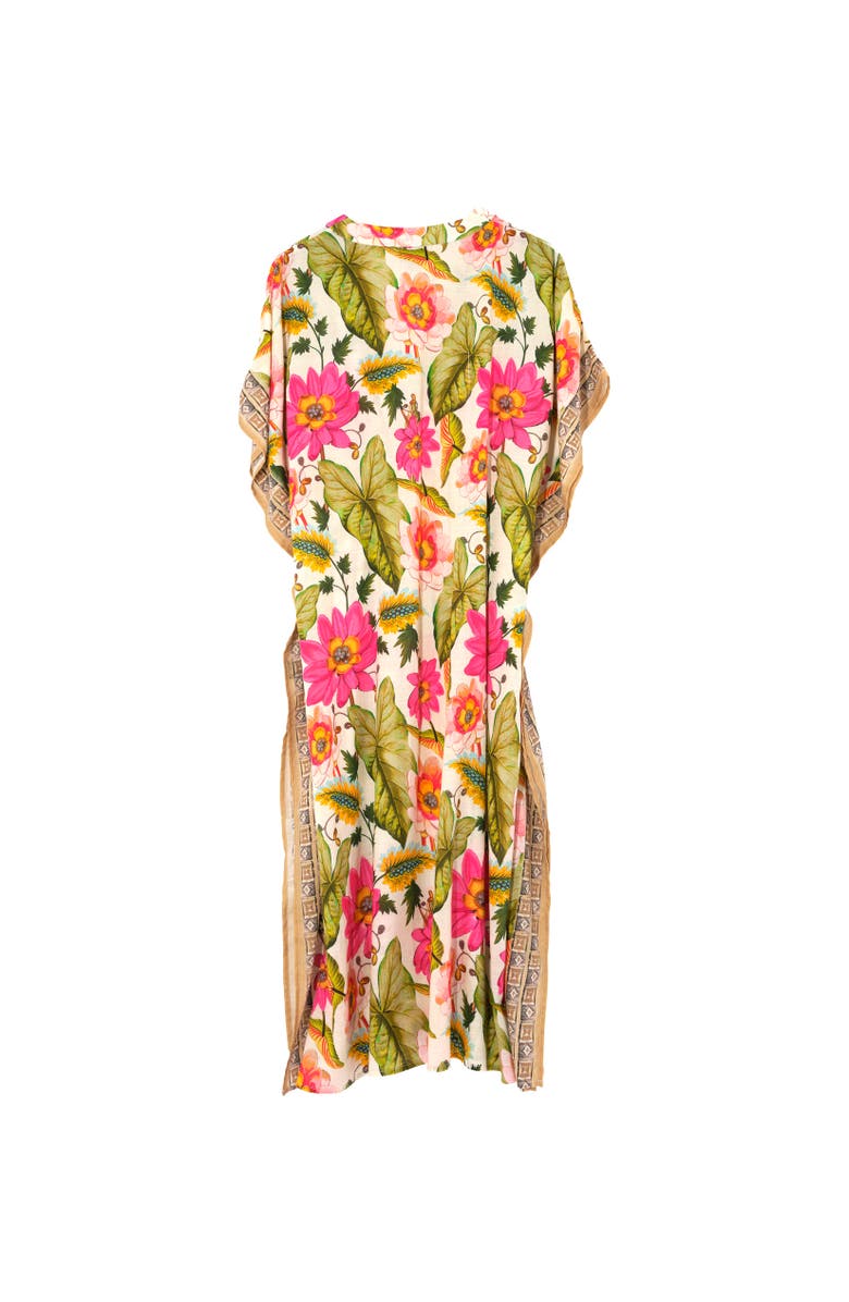 Echo Tile Floral Maxi Caftan, Alternate, color, 
