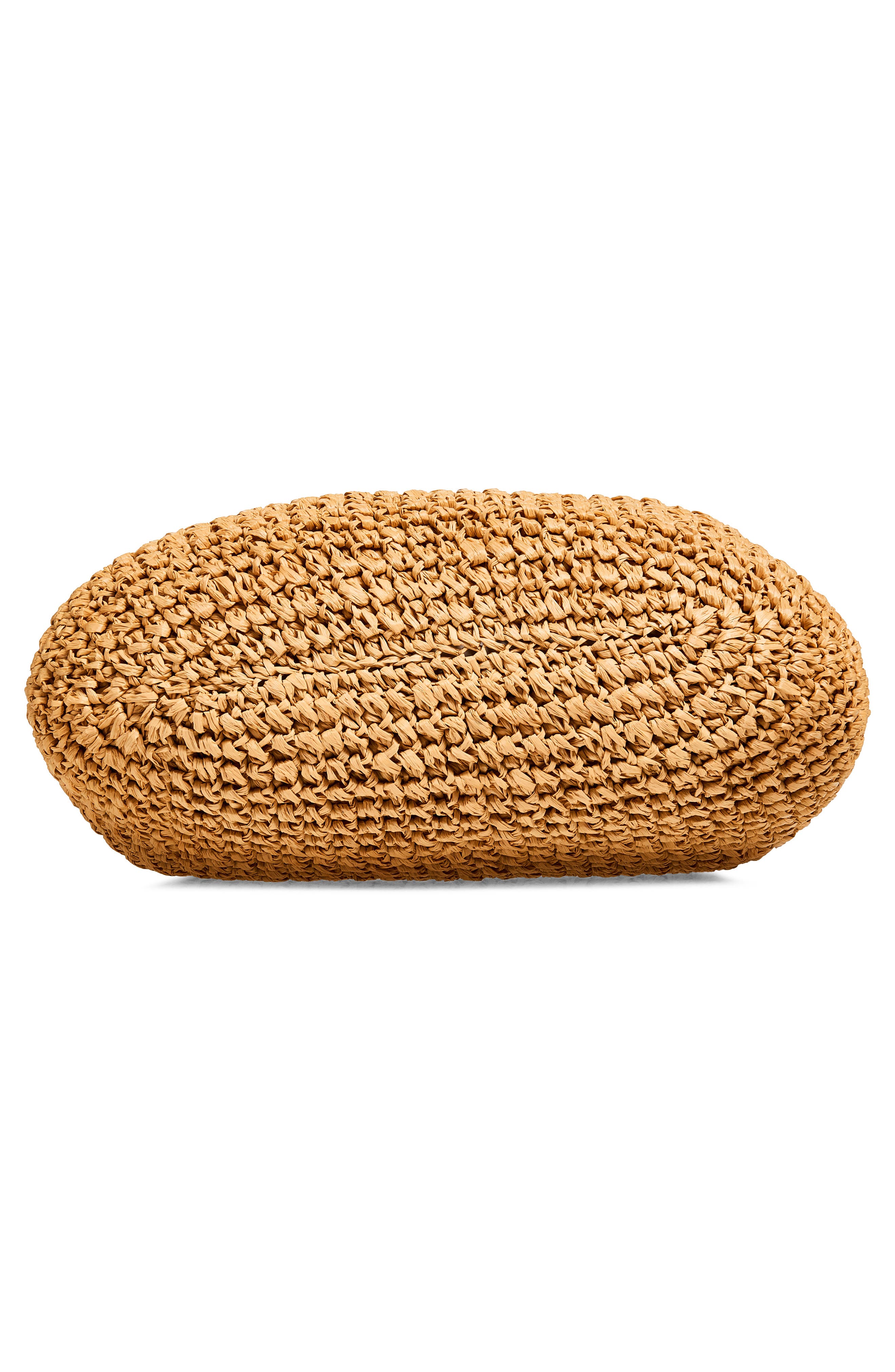 XL Raffia Bulb Hobo, Alternate, color, NATURAL/ BROWN 094
