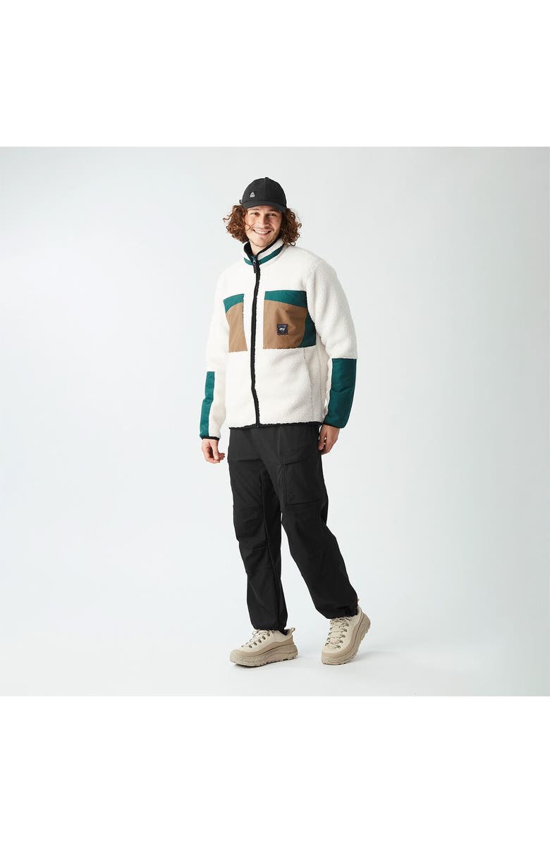 Picture Organic Pmbton Zip Fleece - Men's, Alternate, color, Tofu Deep Water