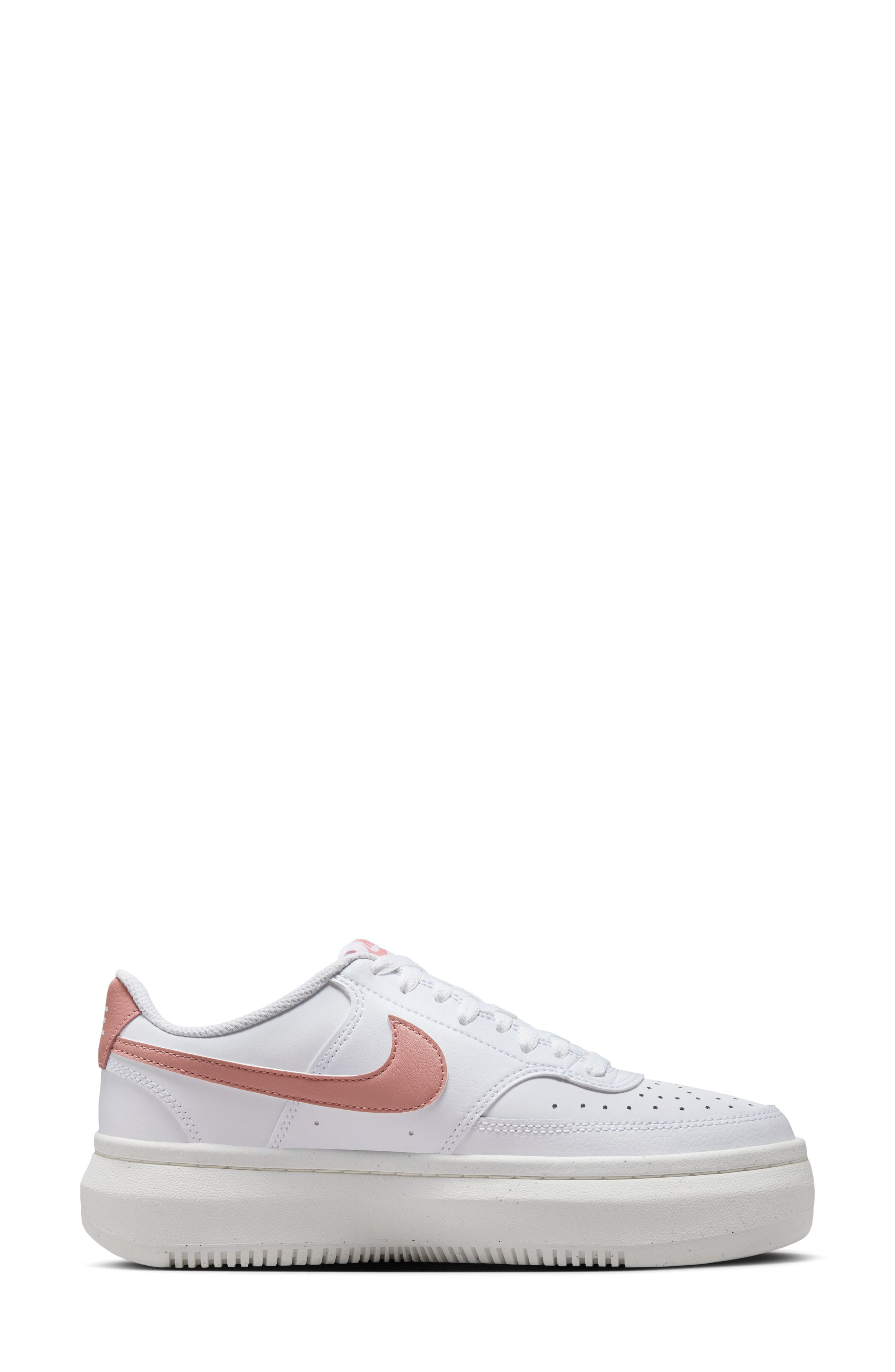 Nike Court Vision Alta Sneaker, Alternate, color, White/ Red Stardust