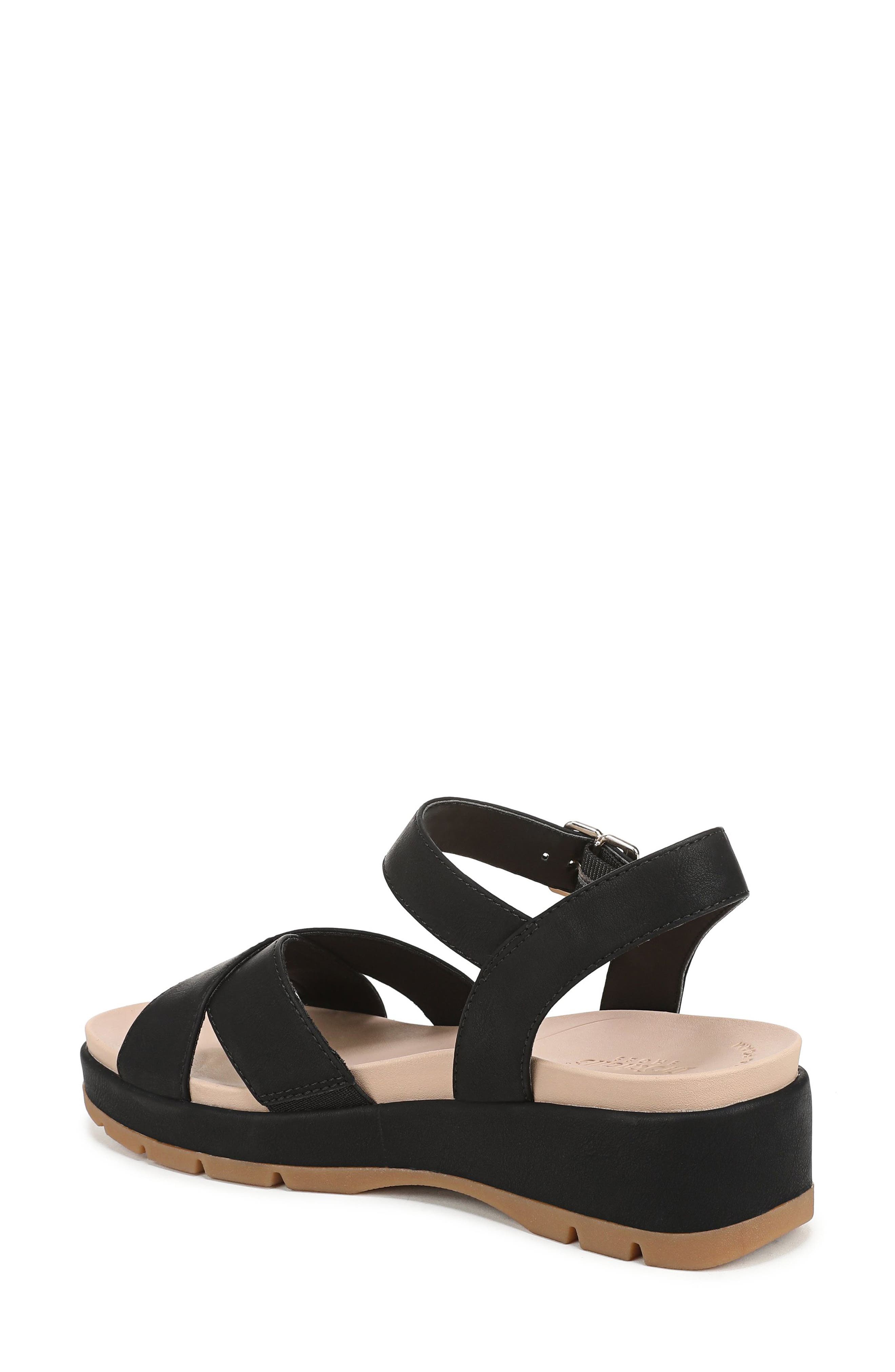 Dr. Scholl
s Free Love Ankle Strap Platform Slide Sandal, Alternate, color, Black