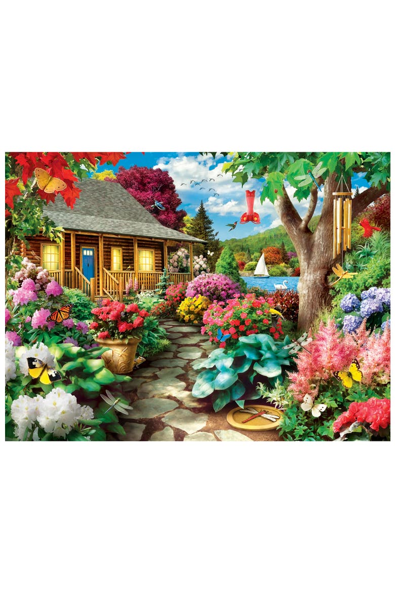 Hummingbird in Bloom 300 Piece Puzzle, Alternate, color, Multicolor