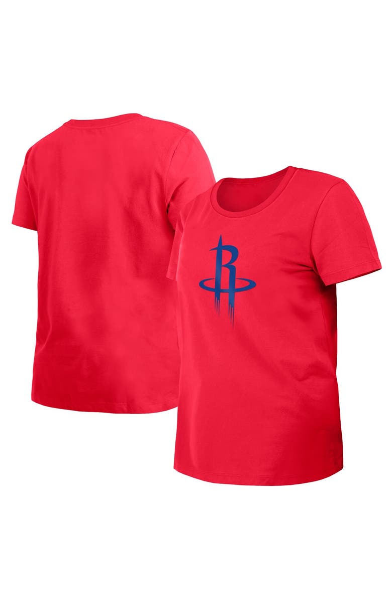 New Era Women's New Era Red Houston Rockets 2023/24 City Edition T-Shirt, Main, color, 
