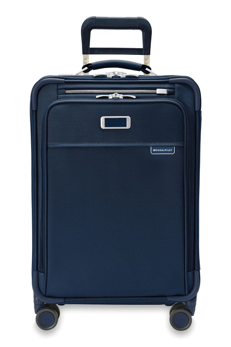 Baseline Essential 22-Inch Expandable Spinner Carry-On Bag, Main, color, NAVY
