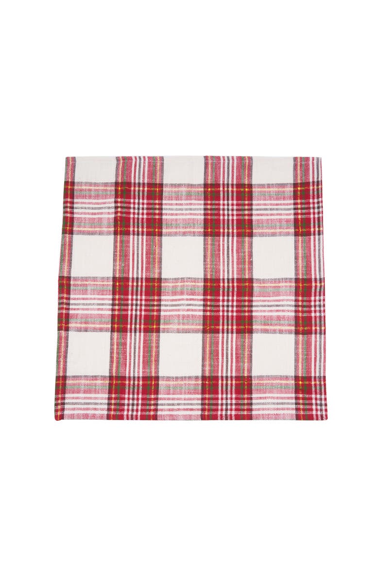 C&F Home Gracelyn Plaid Napkins Set of 6, Alternate, color, Red