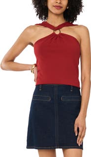 Vince Camuto Metal Ring Detail Knit Tank